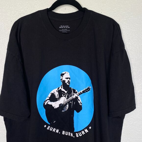 Zach Bryan Shirt Mens XXL Burn Burn Burn Tour Official Merch Tee 2XL Country - Picture 3 of 9